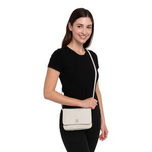Giani Bernini Bag Crossbody White Leather Purse Handbag Satchel Women's WOMAN'S